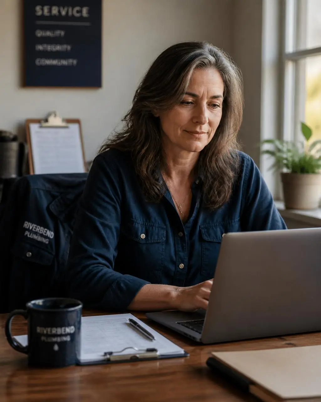 Small business owner reviewing monthly QuickBooks Online financials with her remote bookkeeper.